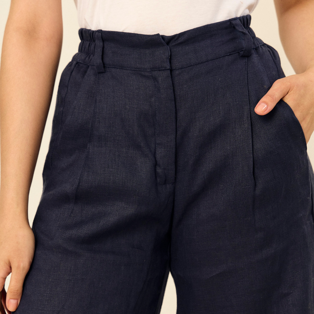 Pantalón Amaia | Lino | Marino