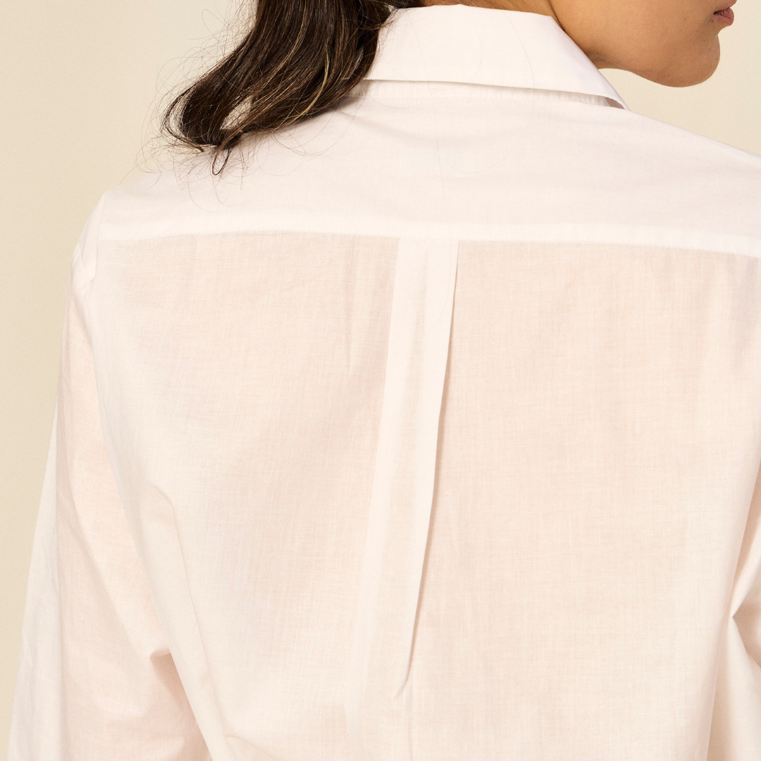 Camisa Franca | Algodón | Blanco