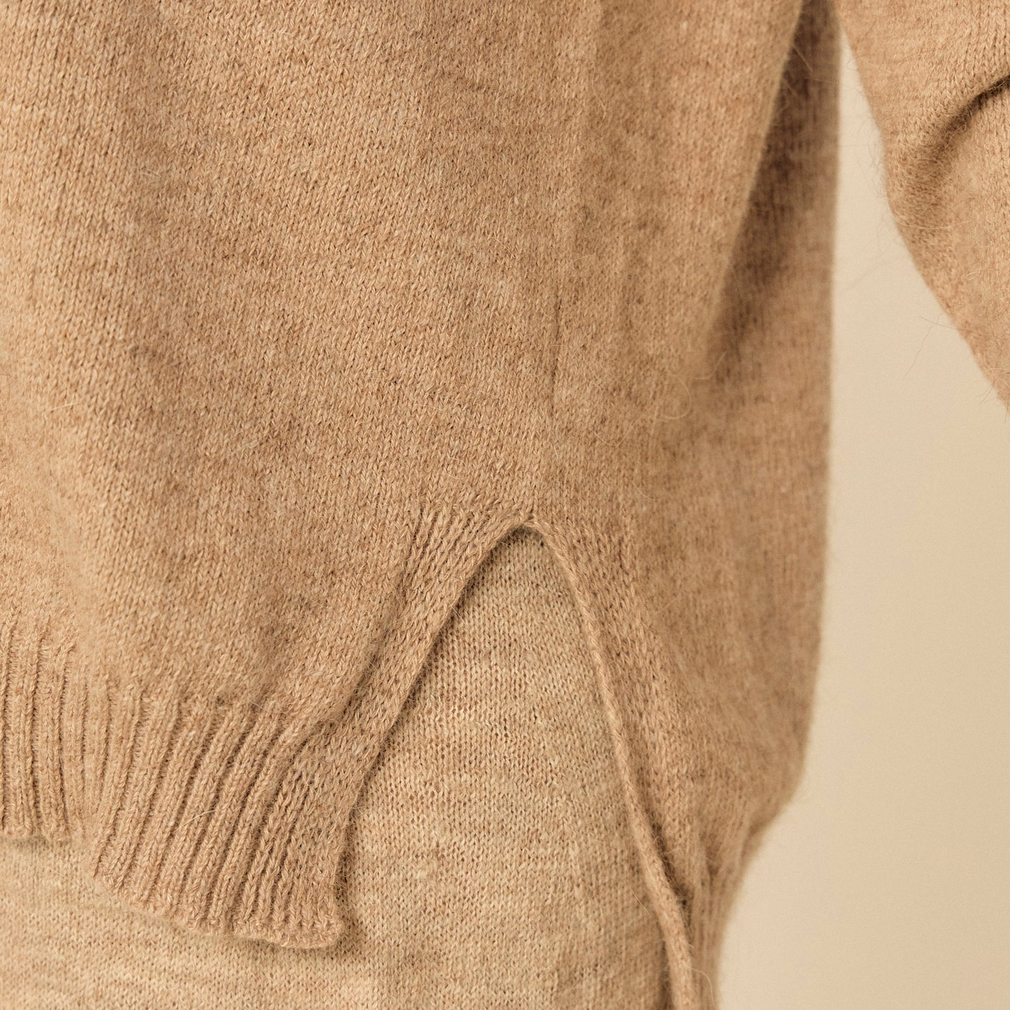 Anastasia Sweater | Llama, Merino & Cotton | Camel