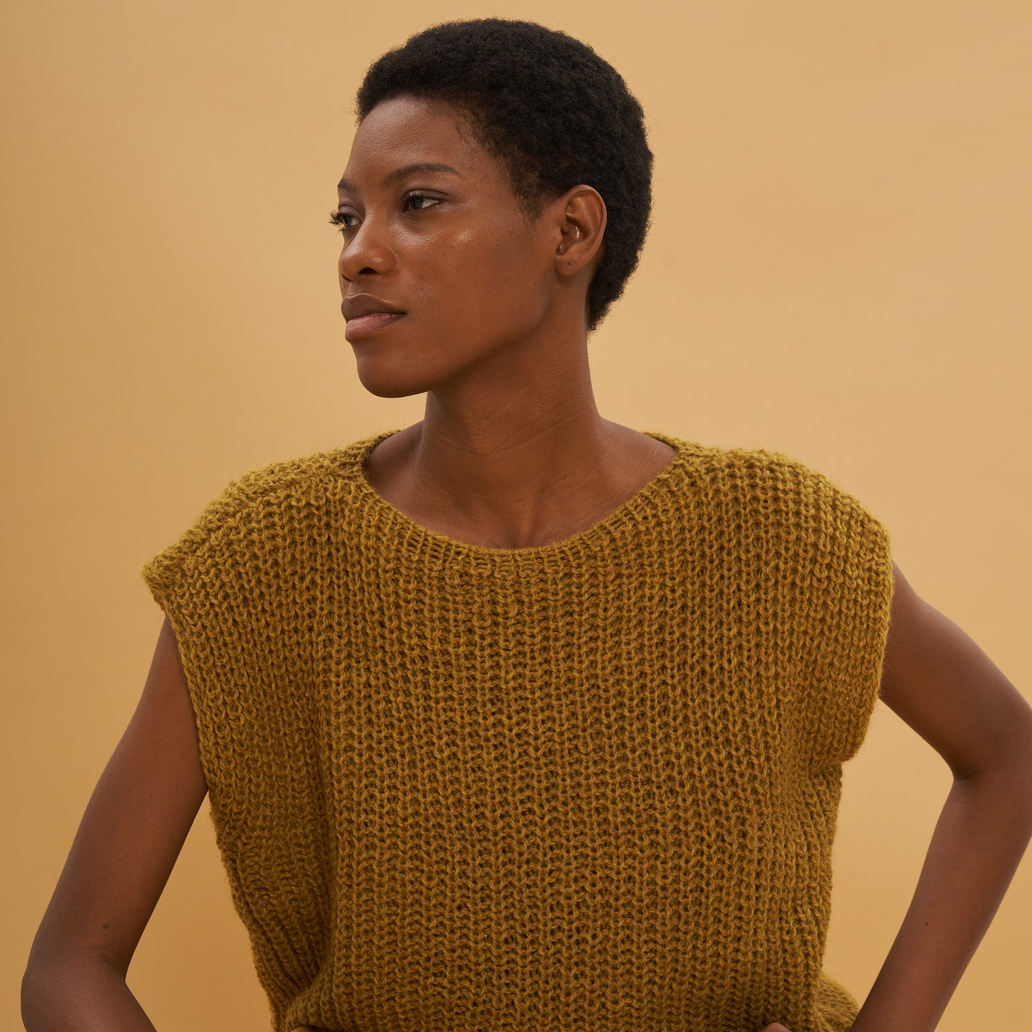 Miracle Vest | Baby Llama | Mustard