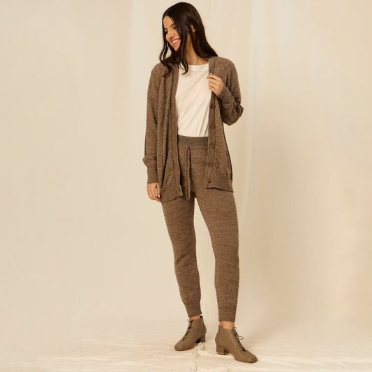 Babucha Estela | Llama & Merino | Pecán