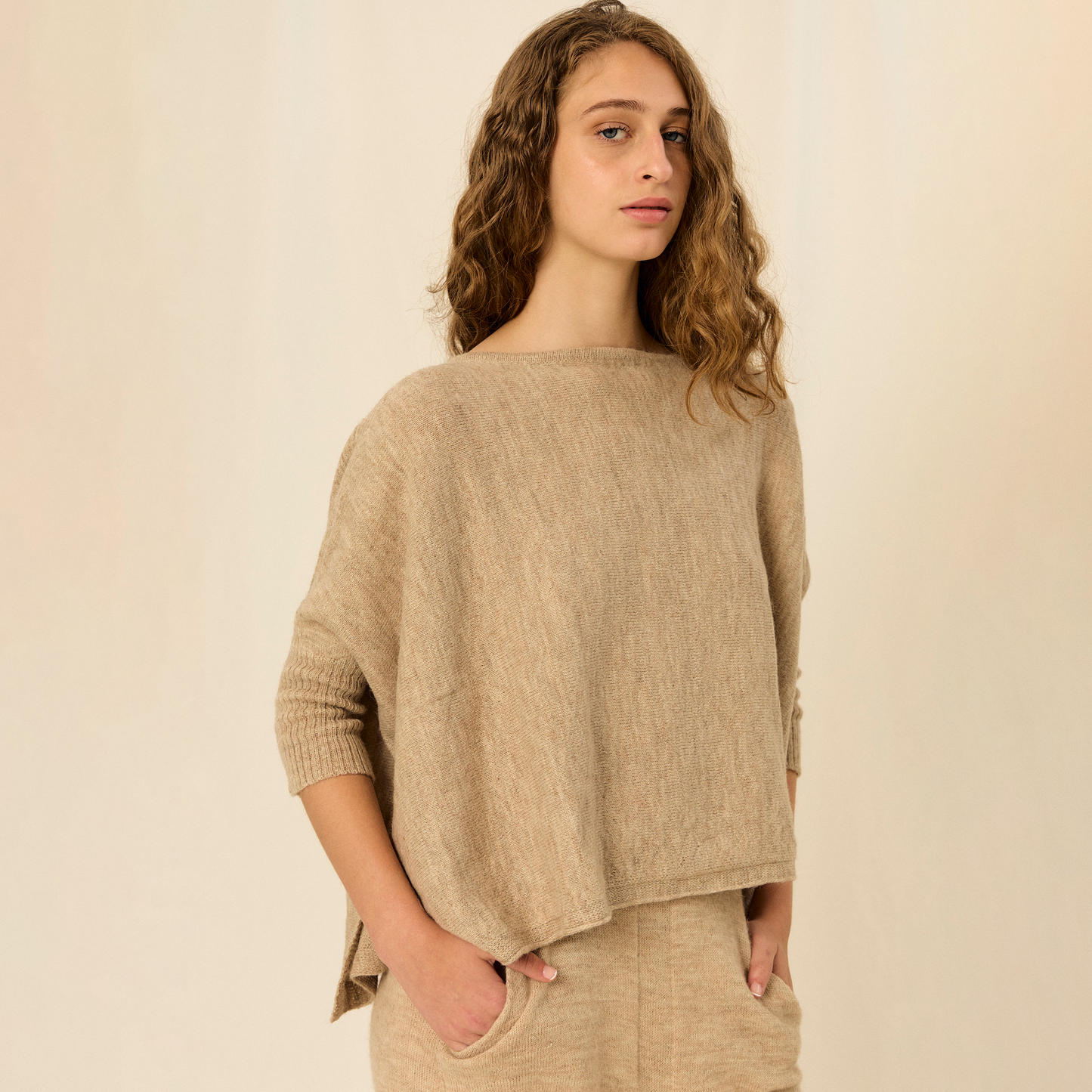 Sweater Fadriana | Baby Llama & Merino | Lágrima