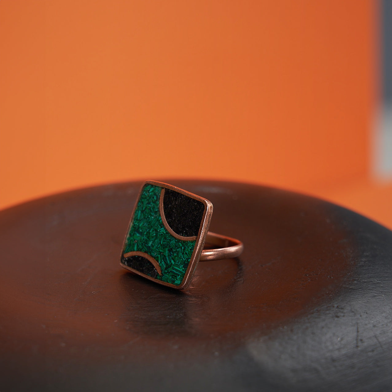 Anillos Dominique | Cobre y piedra natural | Varios Colores