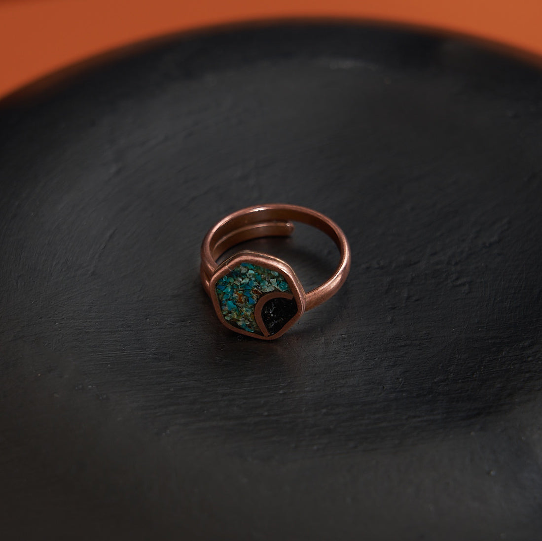 Anillos Dominique | Cobre y piedra natural | Varios Colores