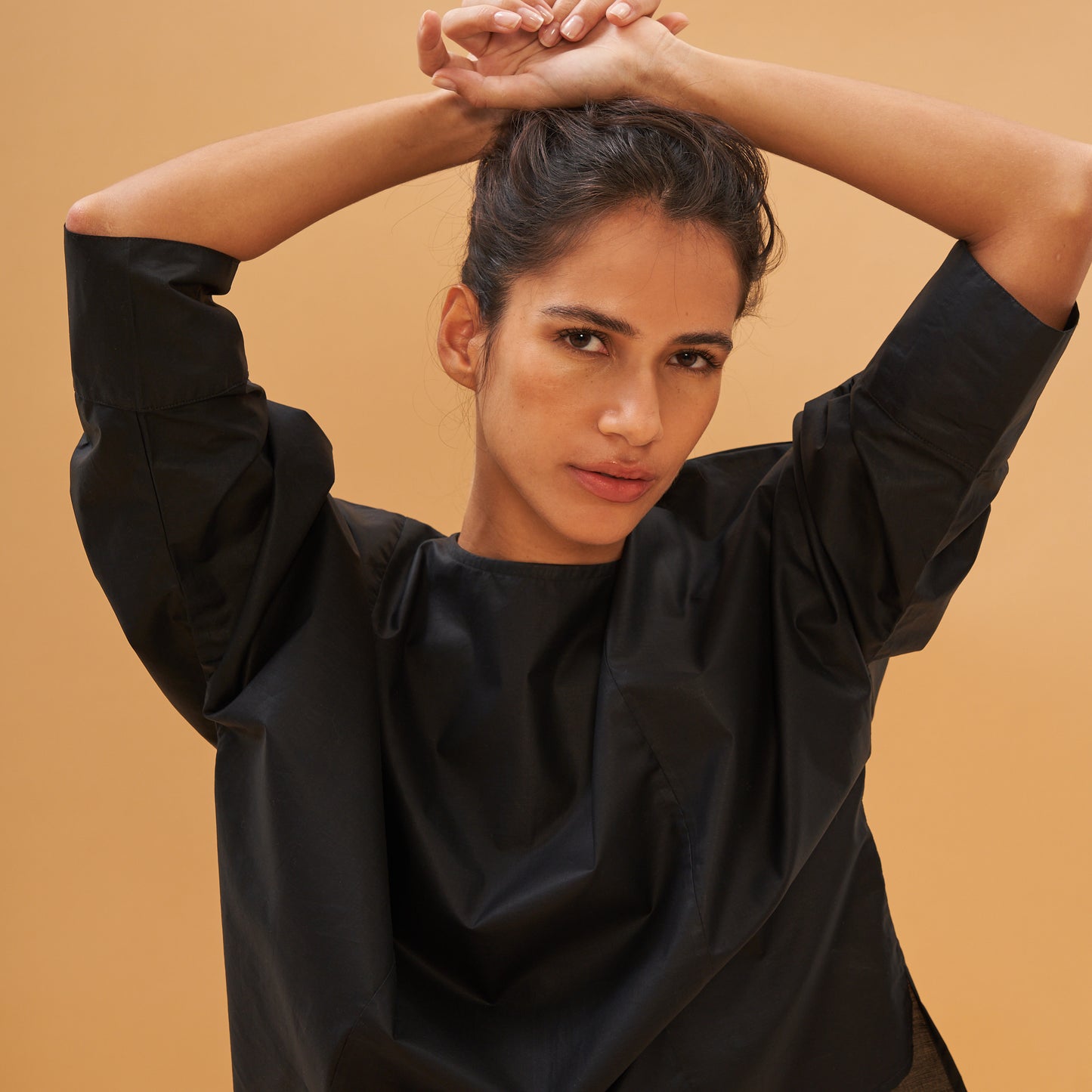 Top Irma | Algodón | Negro