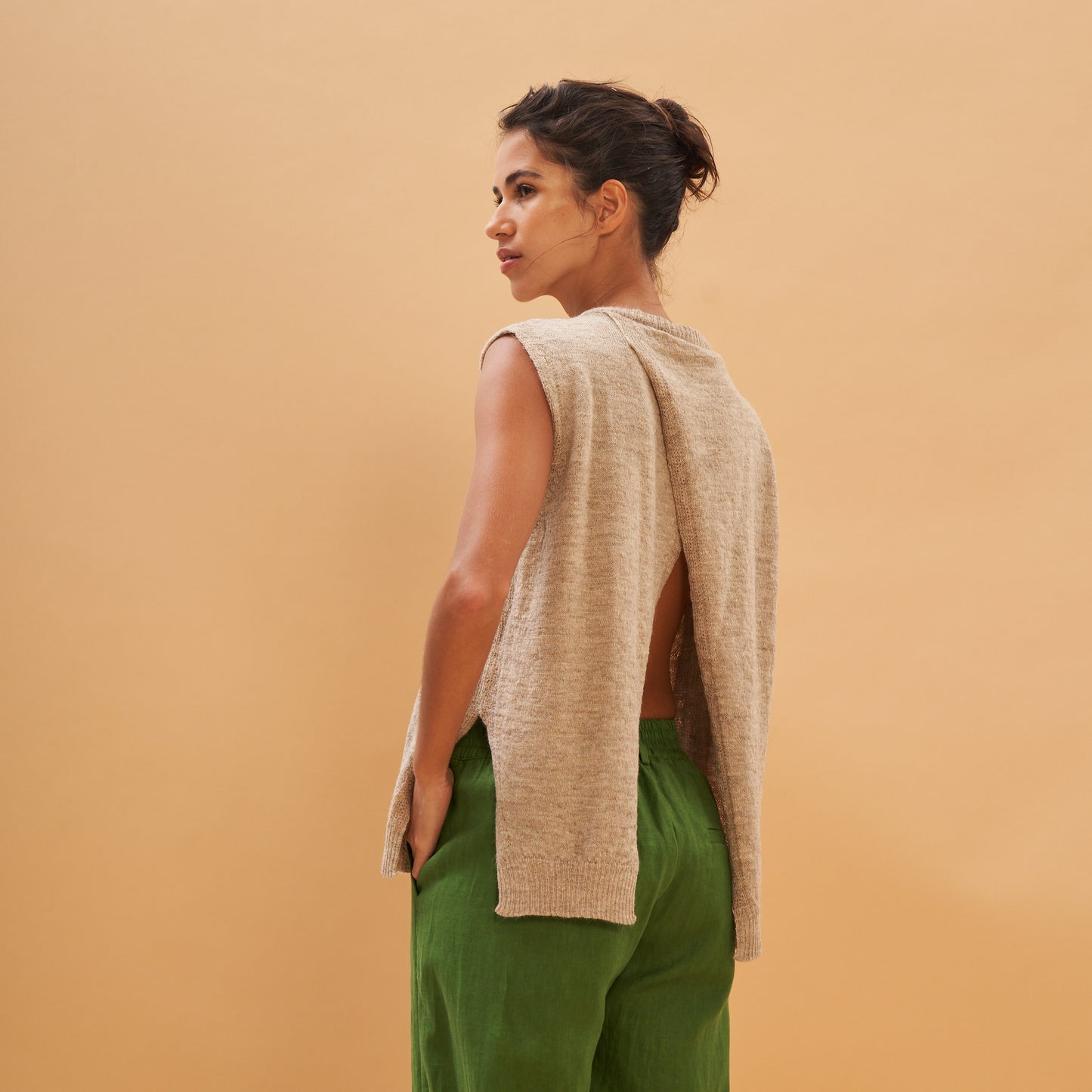 Chaleco Marisa | Llama & Merino | Lagrima