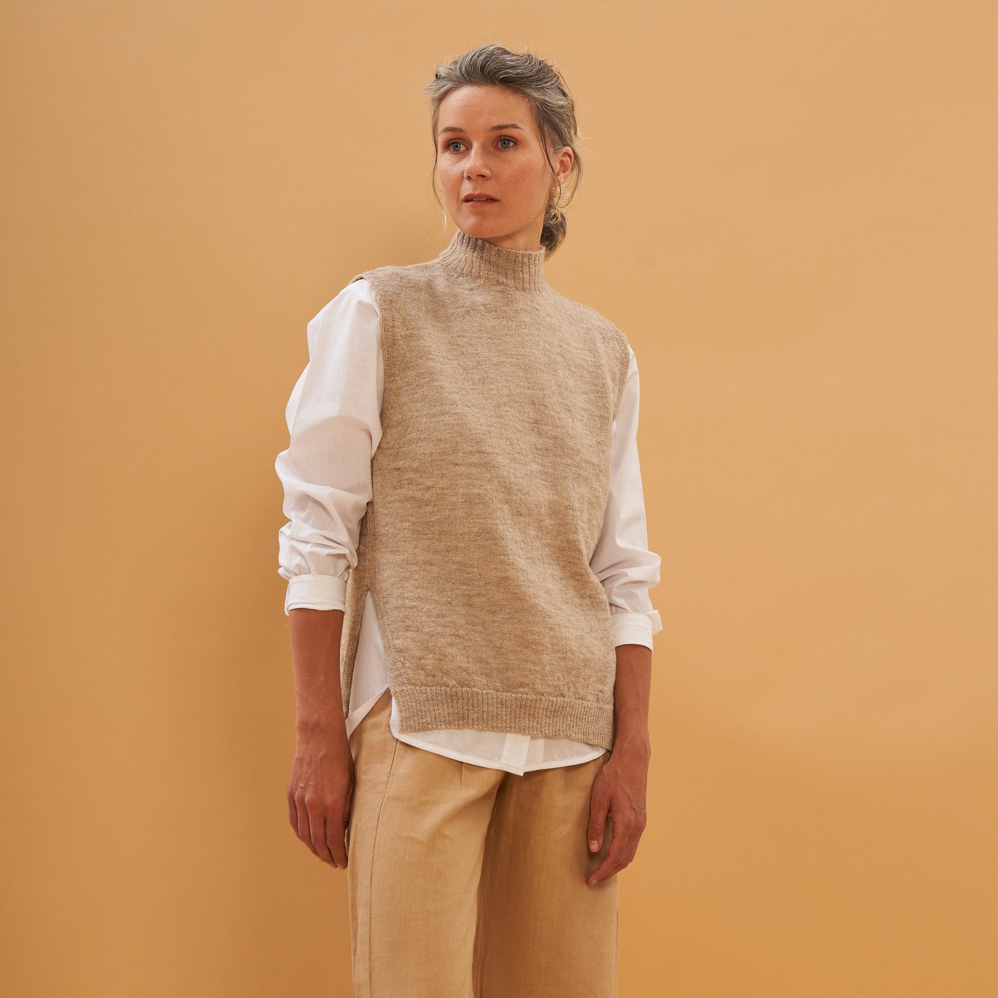 Elisea Vest | Llama and Merino | Tear