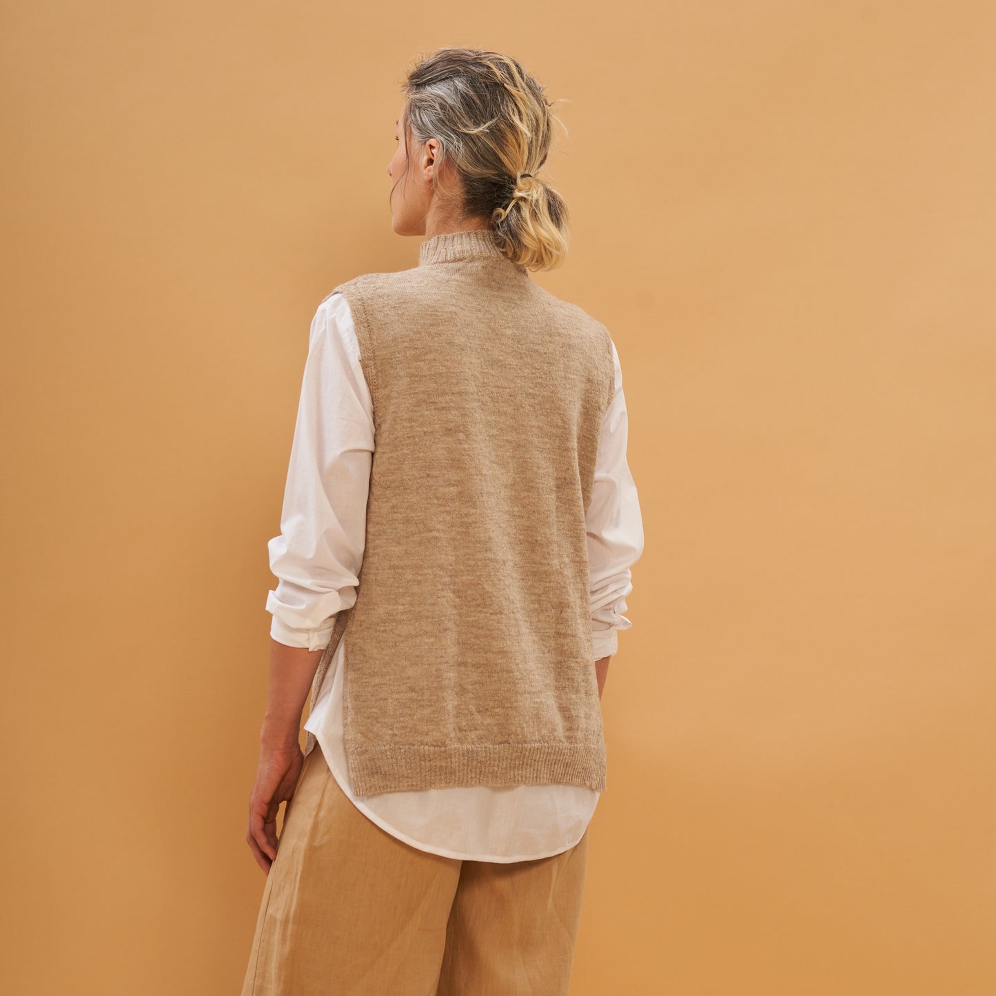 Elisea Vest | Llama and Merino | Tear