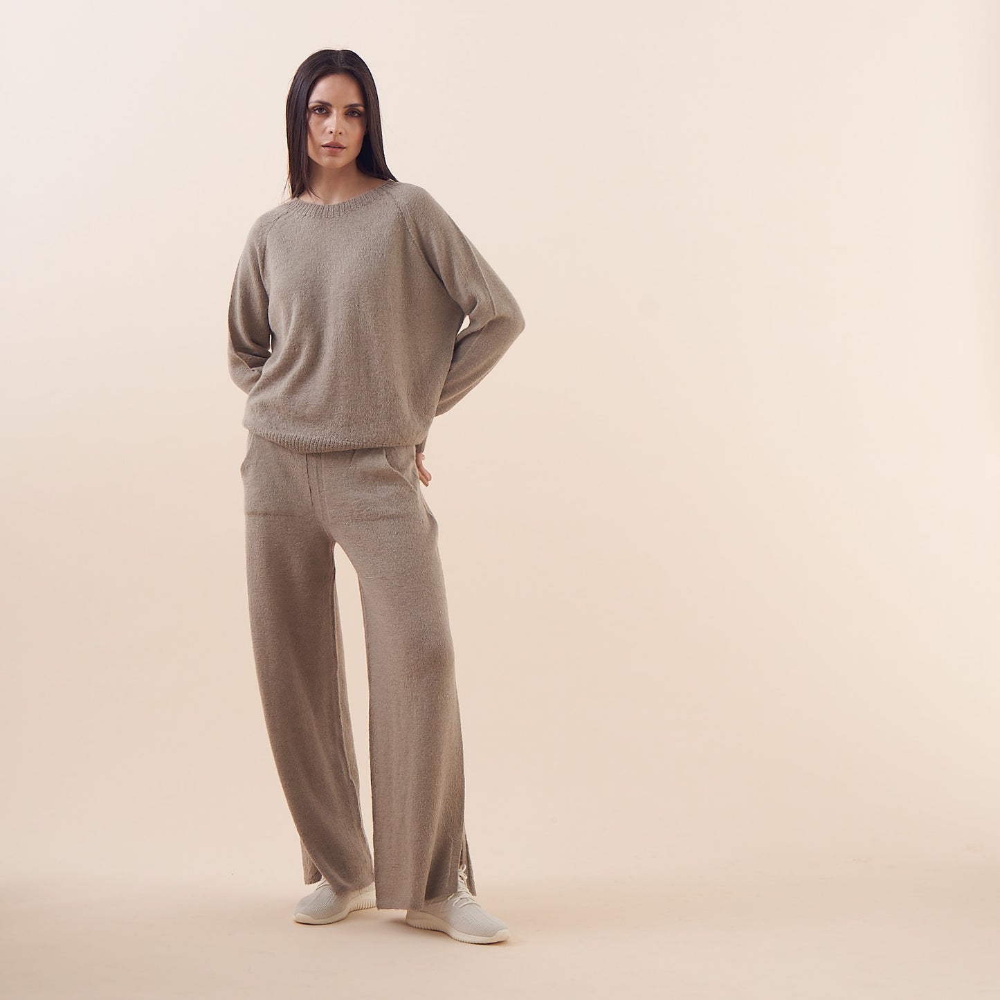 Clara Sweater | Llama & Merino | Grey