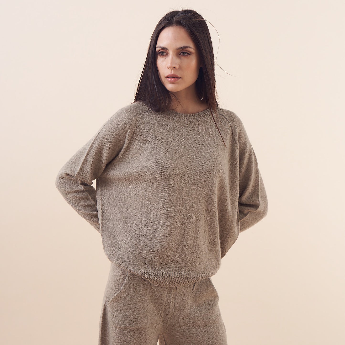 Clara Sweater | Llama & Merino | Grey