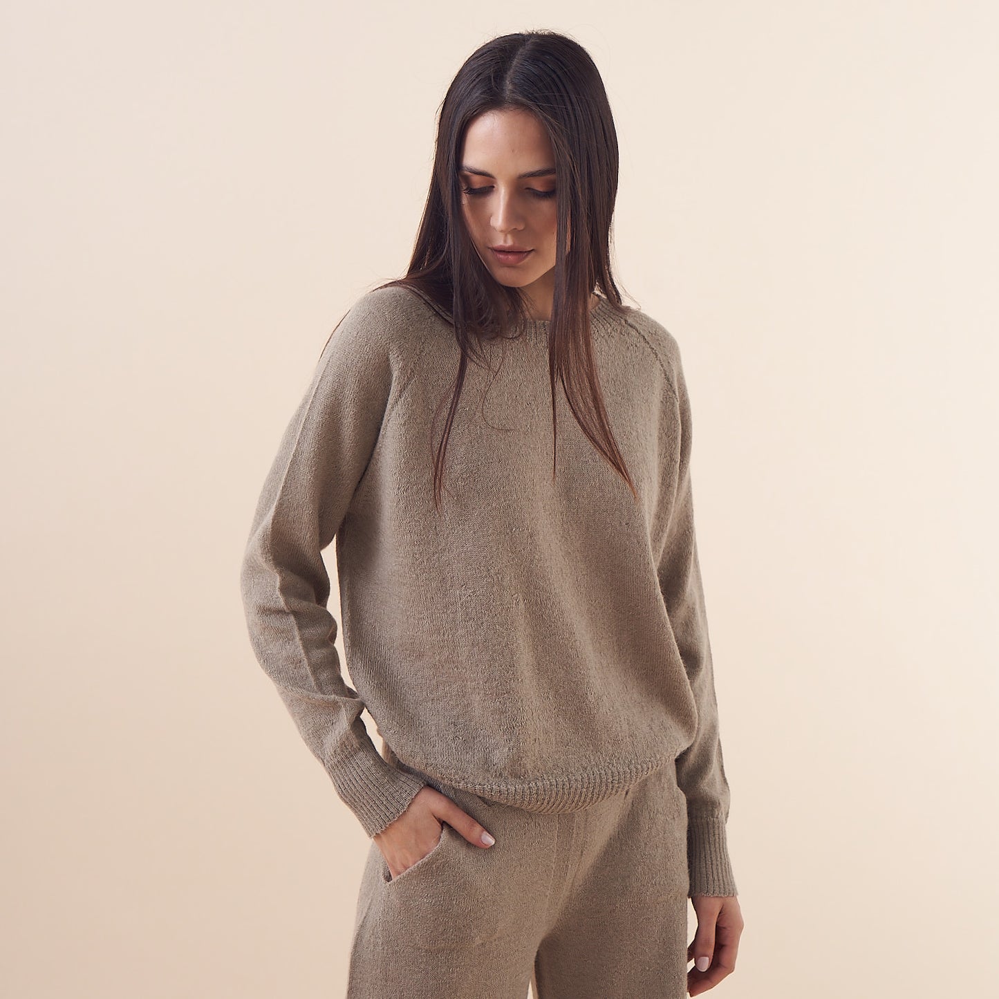Clara Sweater | Llama & Merino | Grey