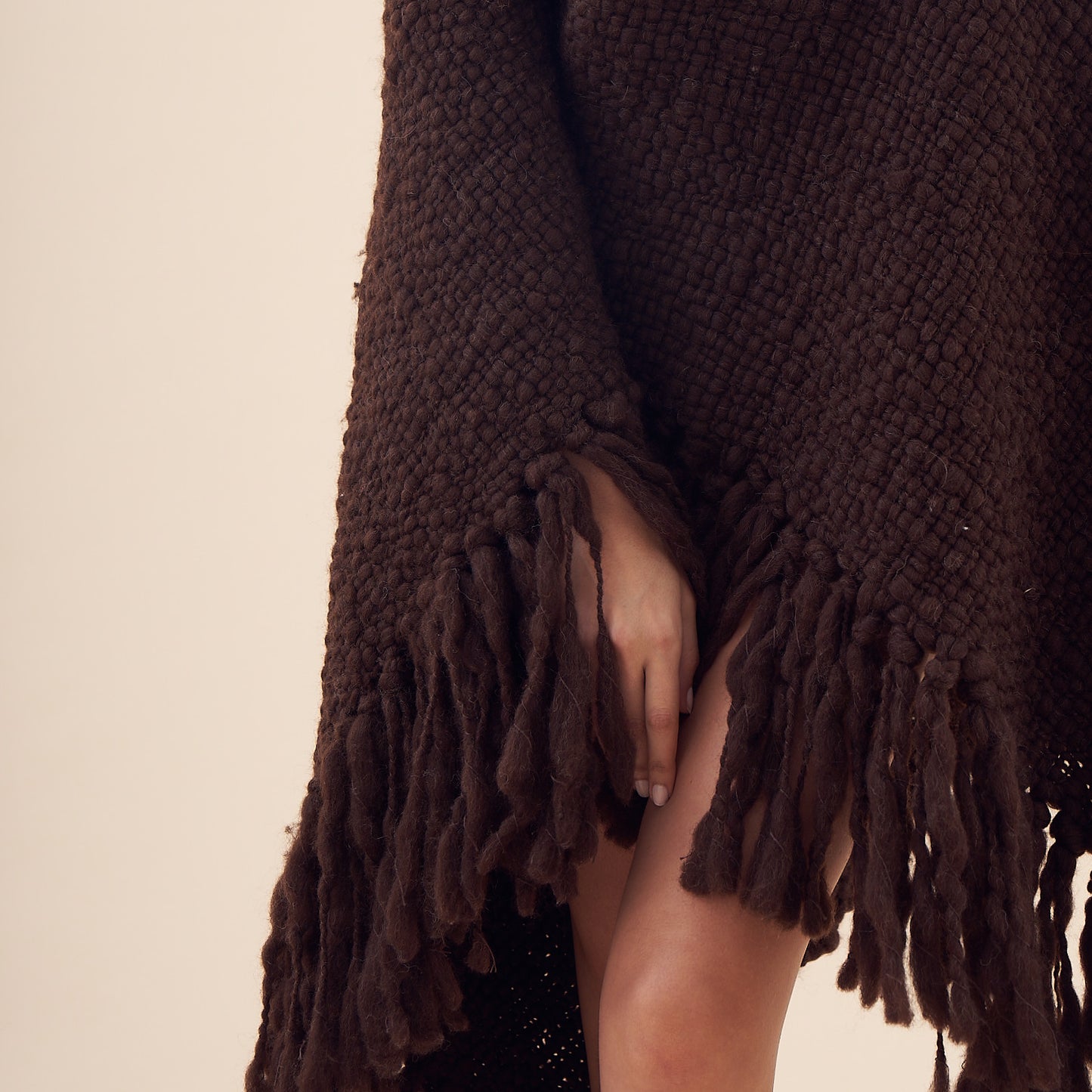 Pie de Cama Delicia | Lana merino | Marrón