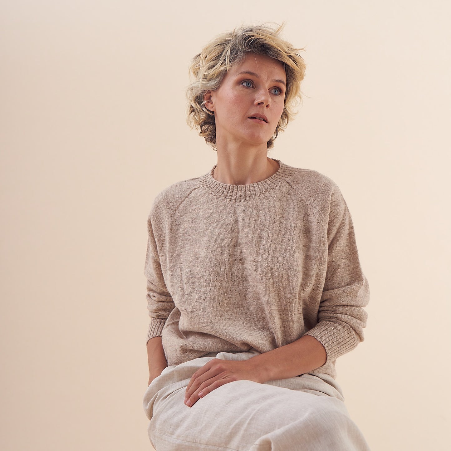 Sweater Clara | Llama & Merino | Lágrima