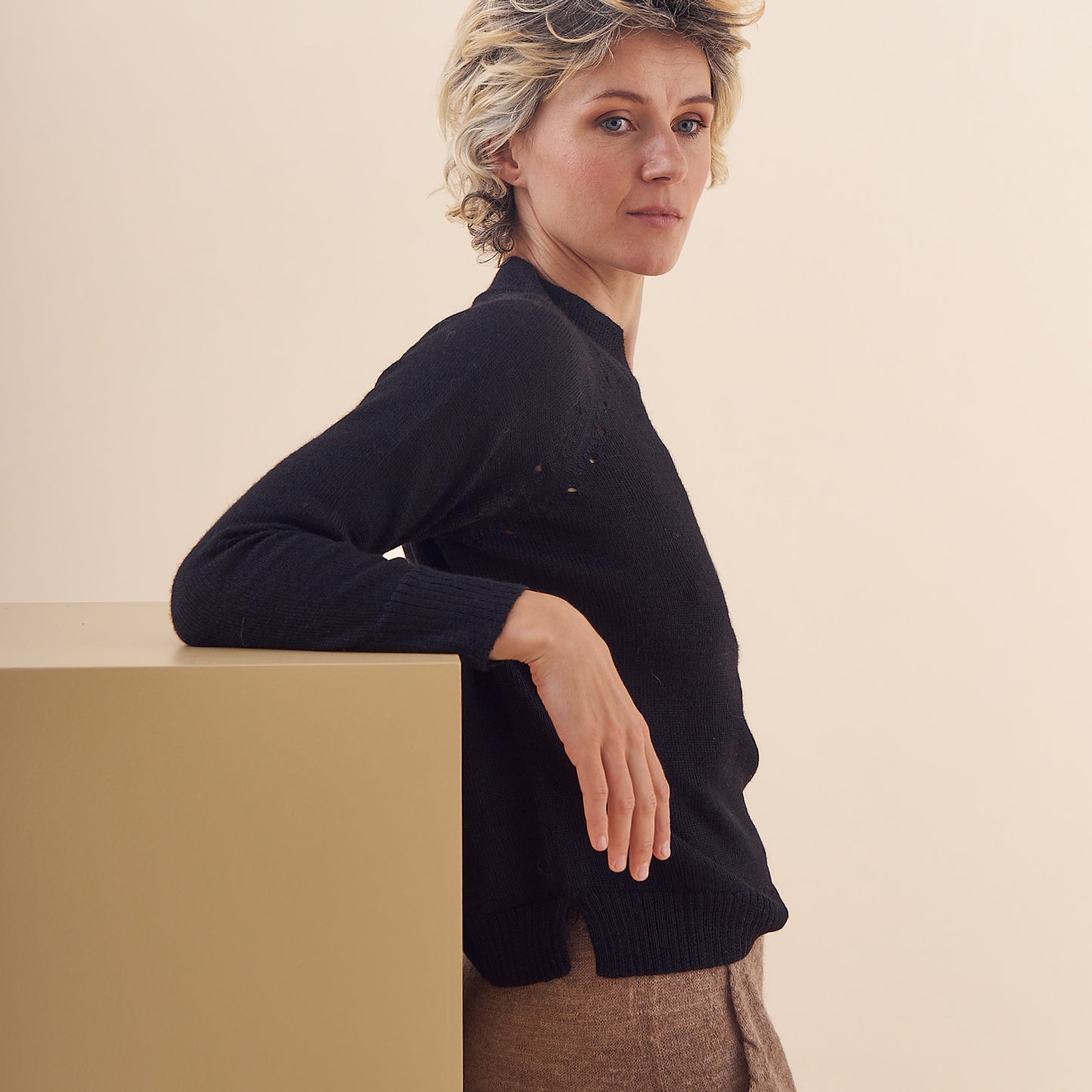Sweater Emilia | Baby Alpaca | Negro