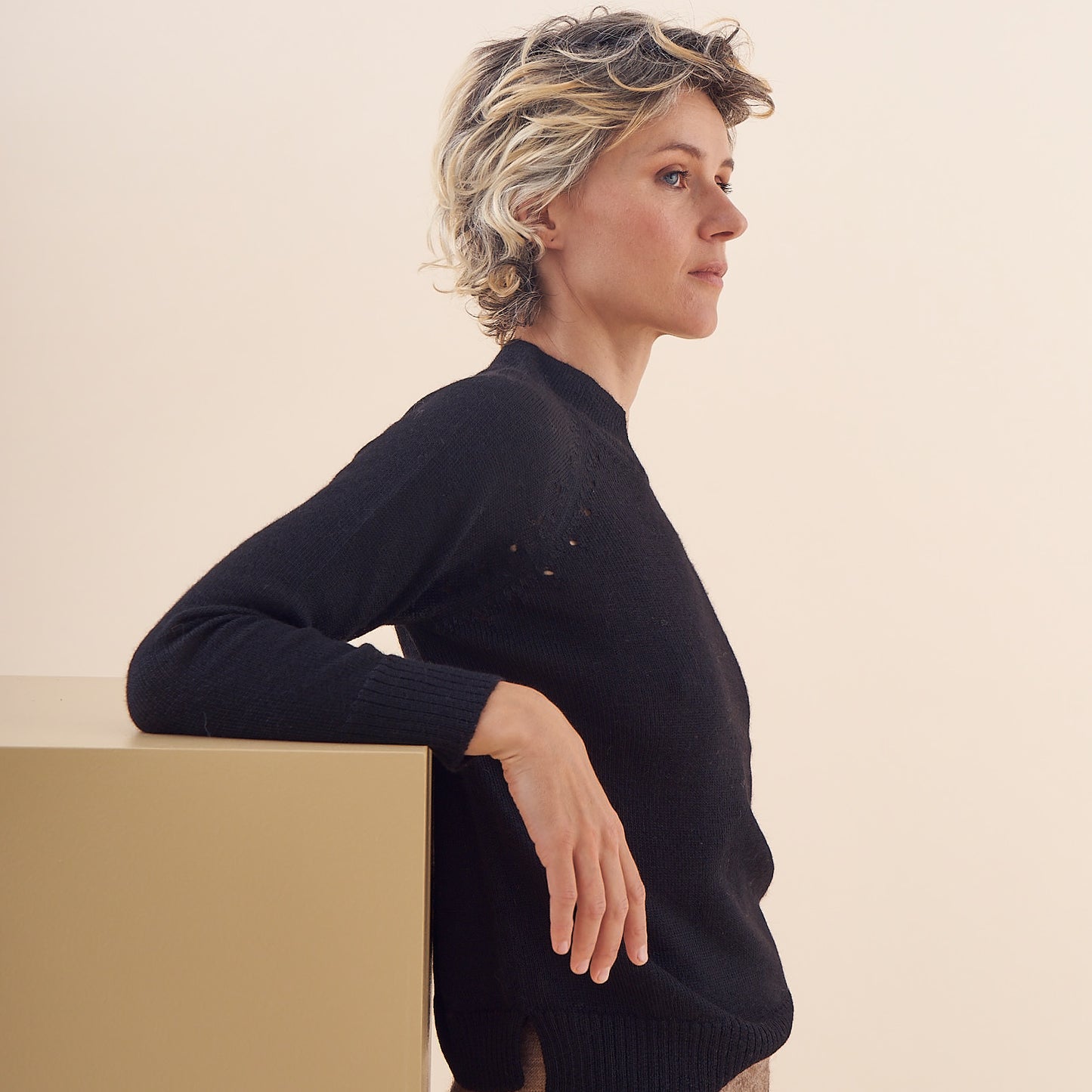 Sweater Emilia | Baby Alpaca | Negro