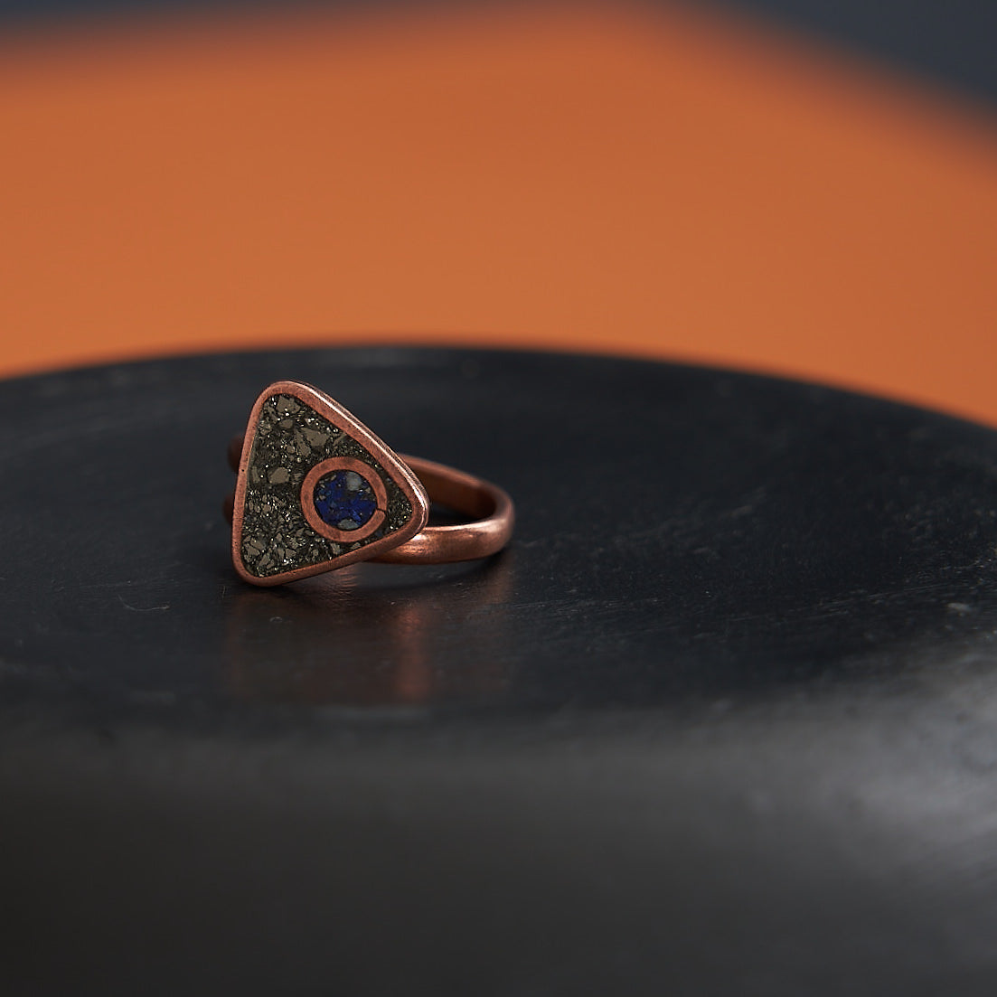 Anillos Dominique | Cobre y piedra natural | Varios Colores