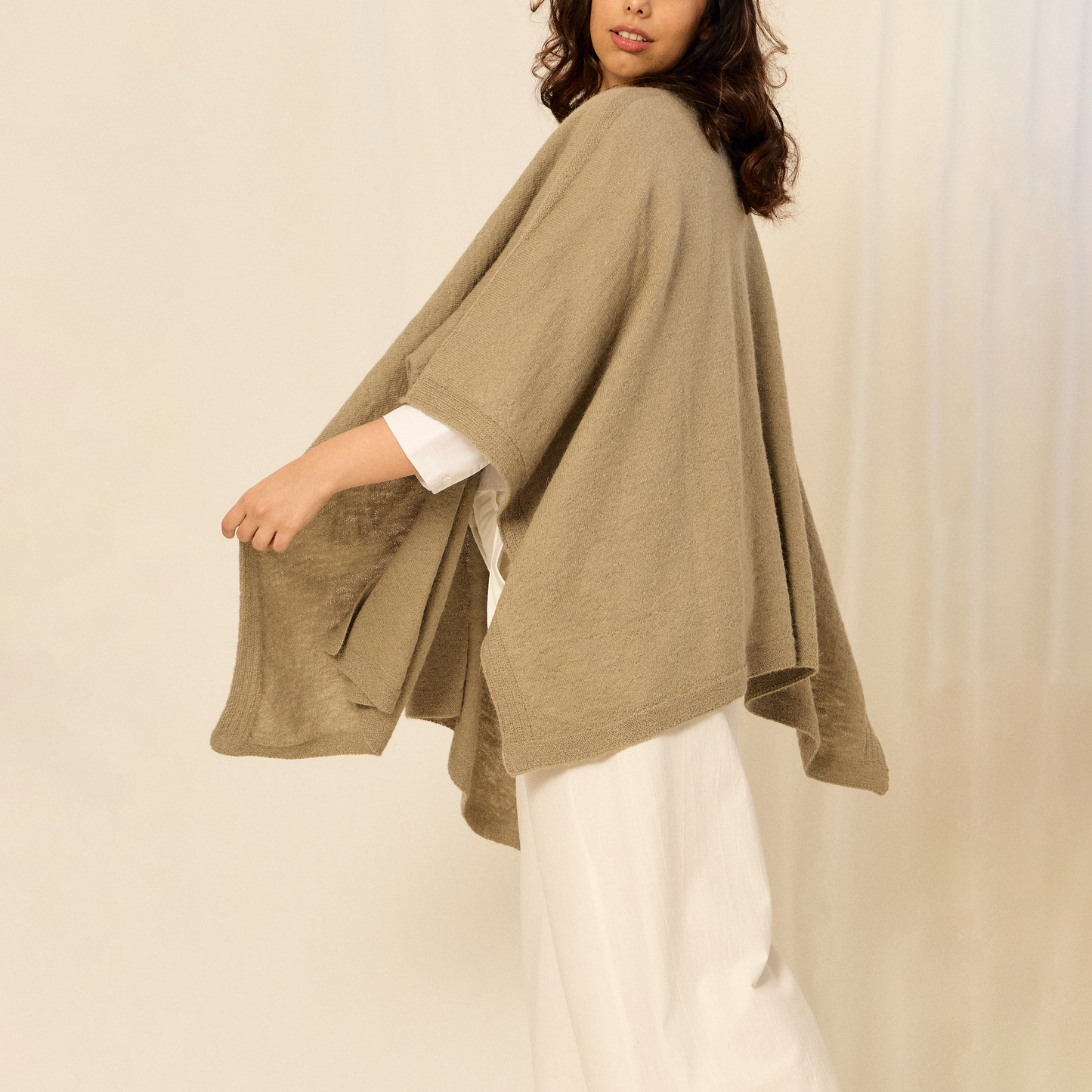 Ruana Marina | Llama & Merino