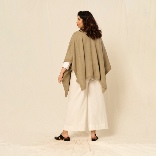 Ruana Marina | Llama & Merino