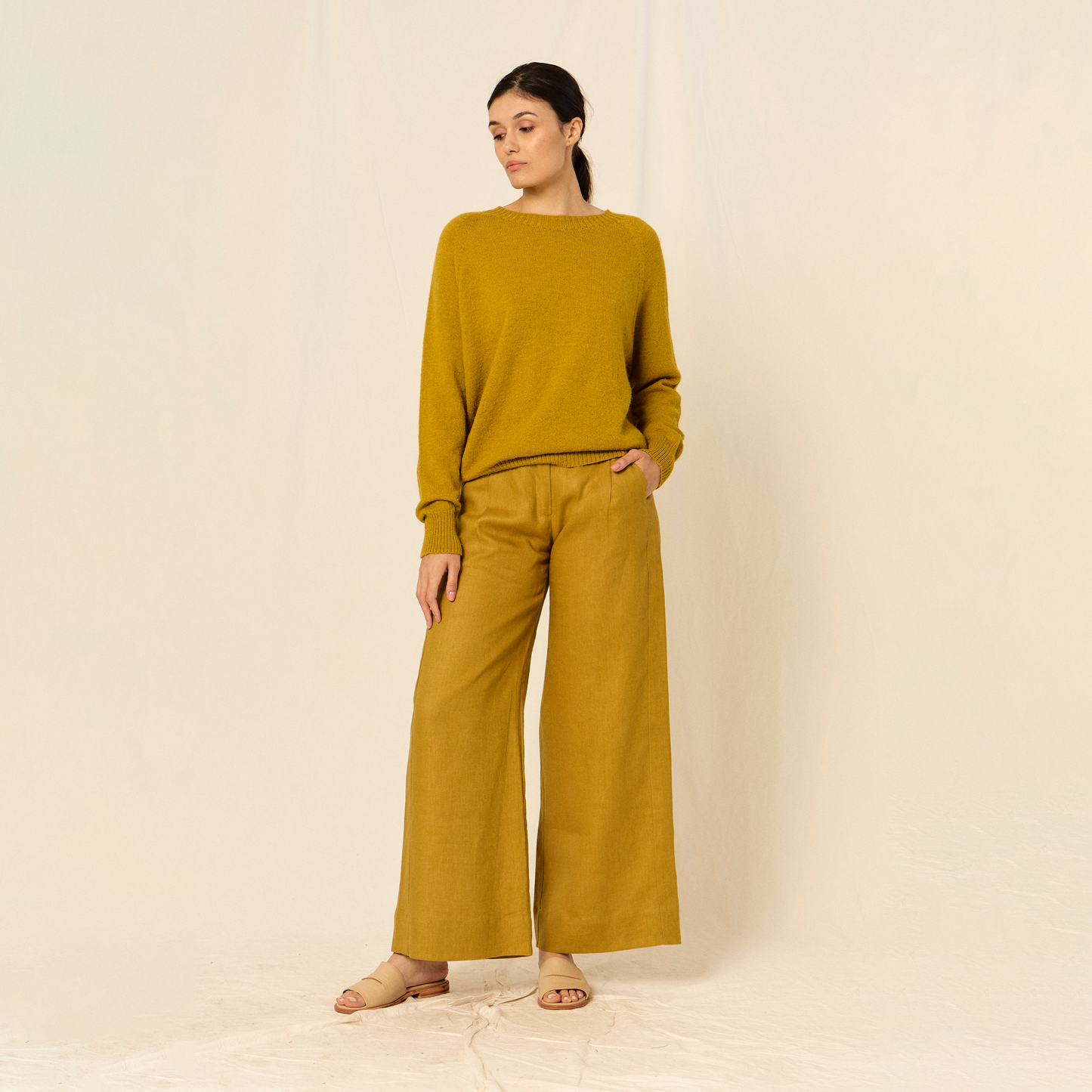 Sweater Clara | Llama & Merino | Maíz