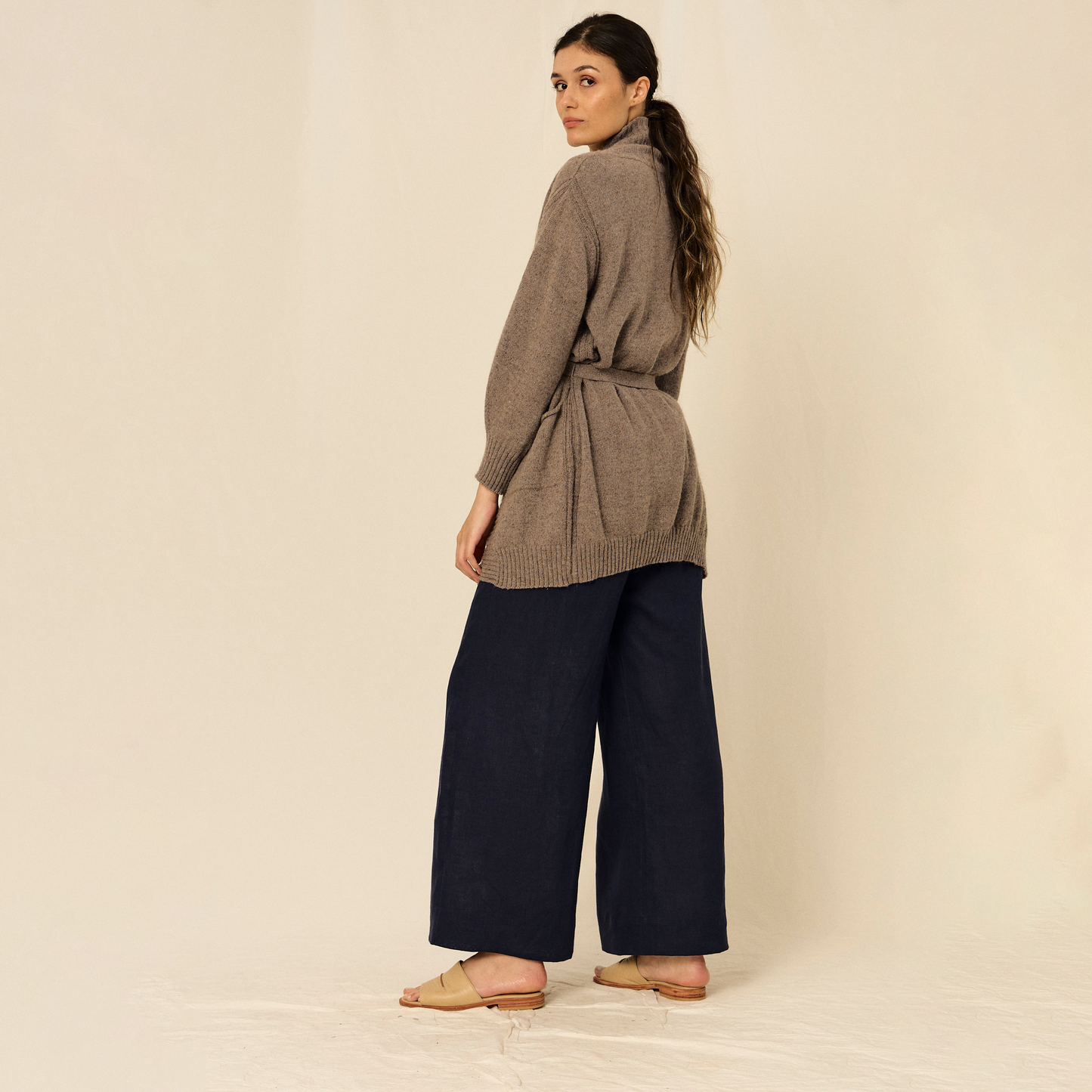 Tapado Chiara | Llama, Merino & Algodón | Taupe