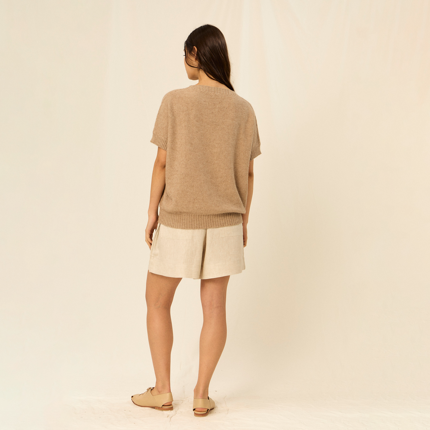 Nicasia Sweater | Llama, Merino & Cotton | Camel