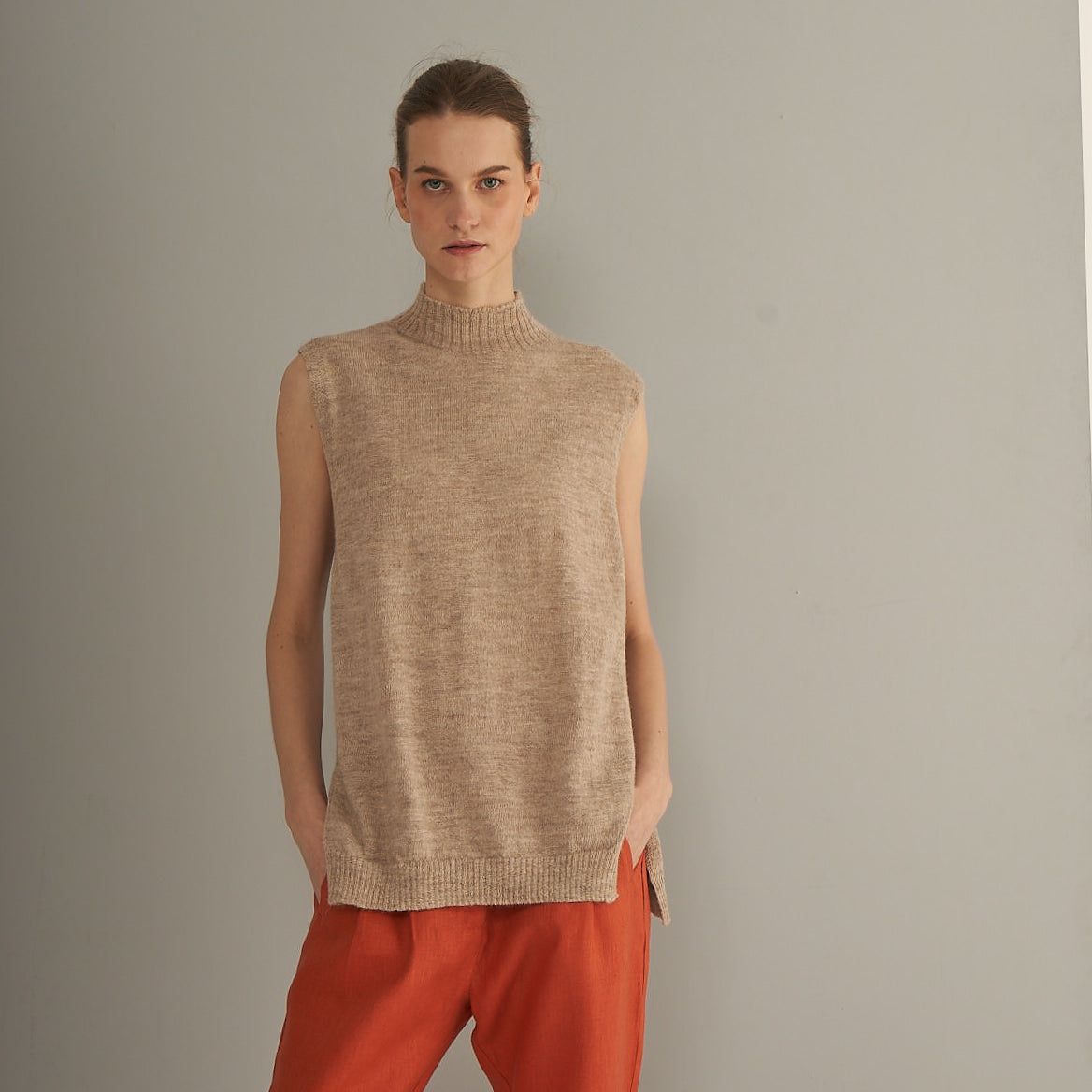 Elisea Vest | Llama and Merino | Tear