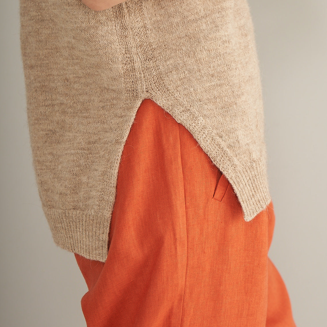 Elisea Vest | Llama and Merino | Tear