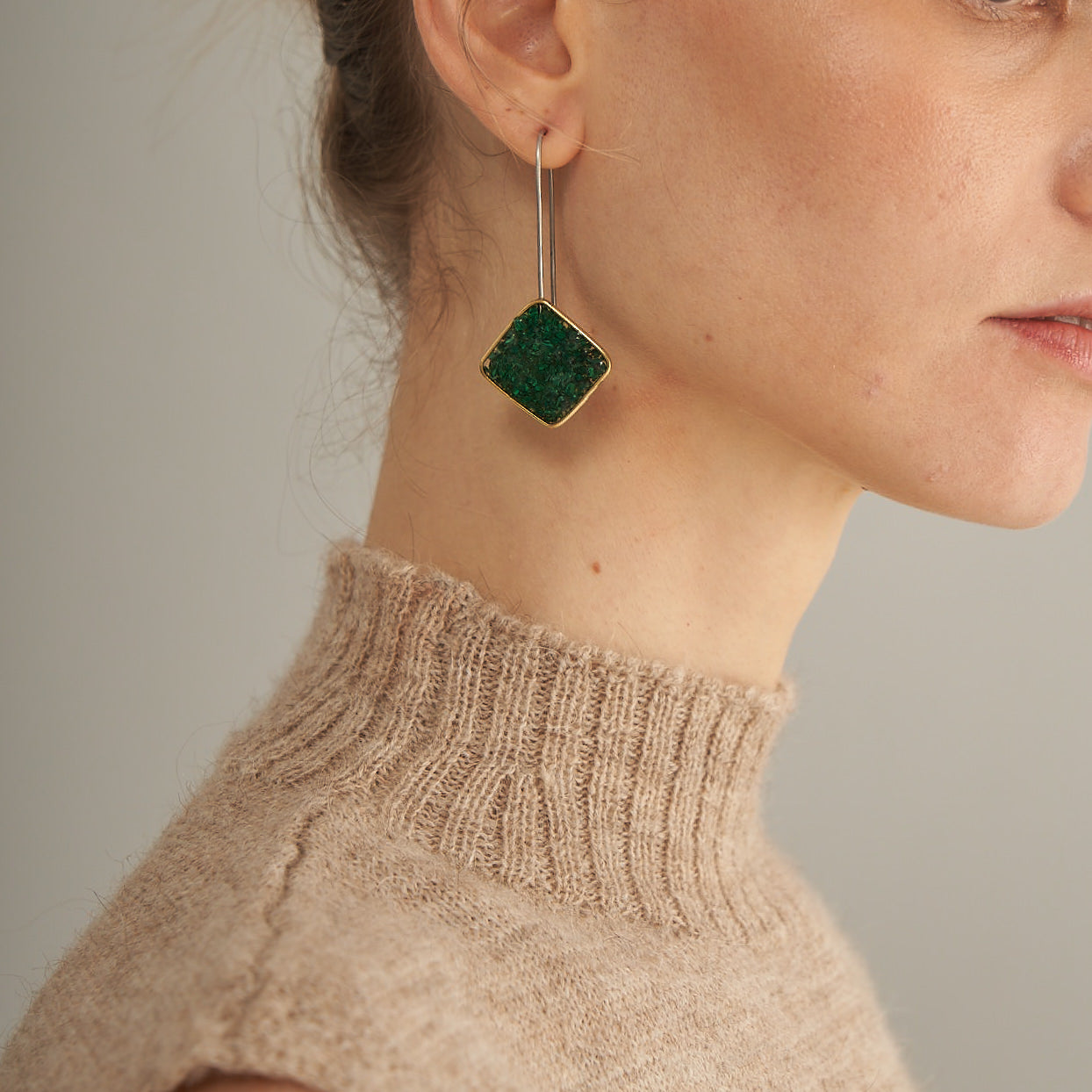 Aros Dominique | Cobre/Alpaca y Piedras Naturales | Varios Colores