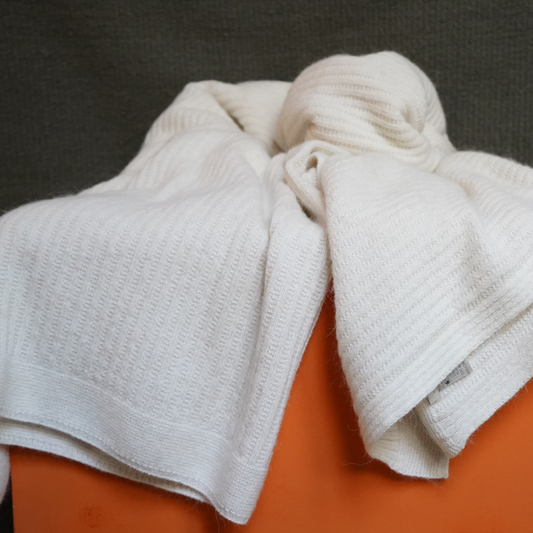 Manta Larah Grande | Algodón, Llama, Merino