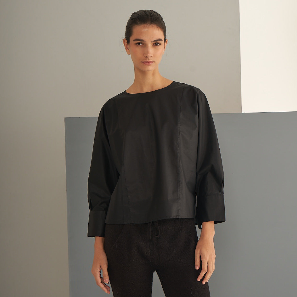 Top Irma | Algodón | Negro