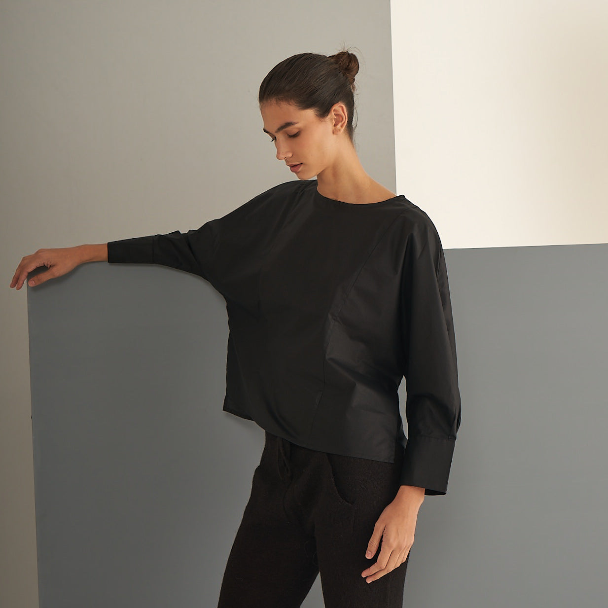 Top Irma | Algodón | Negro