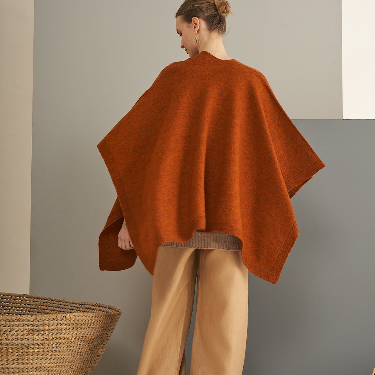 Ruana Marina | Llama & Merino