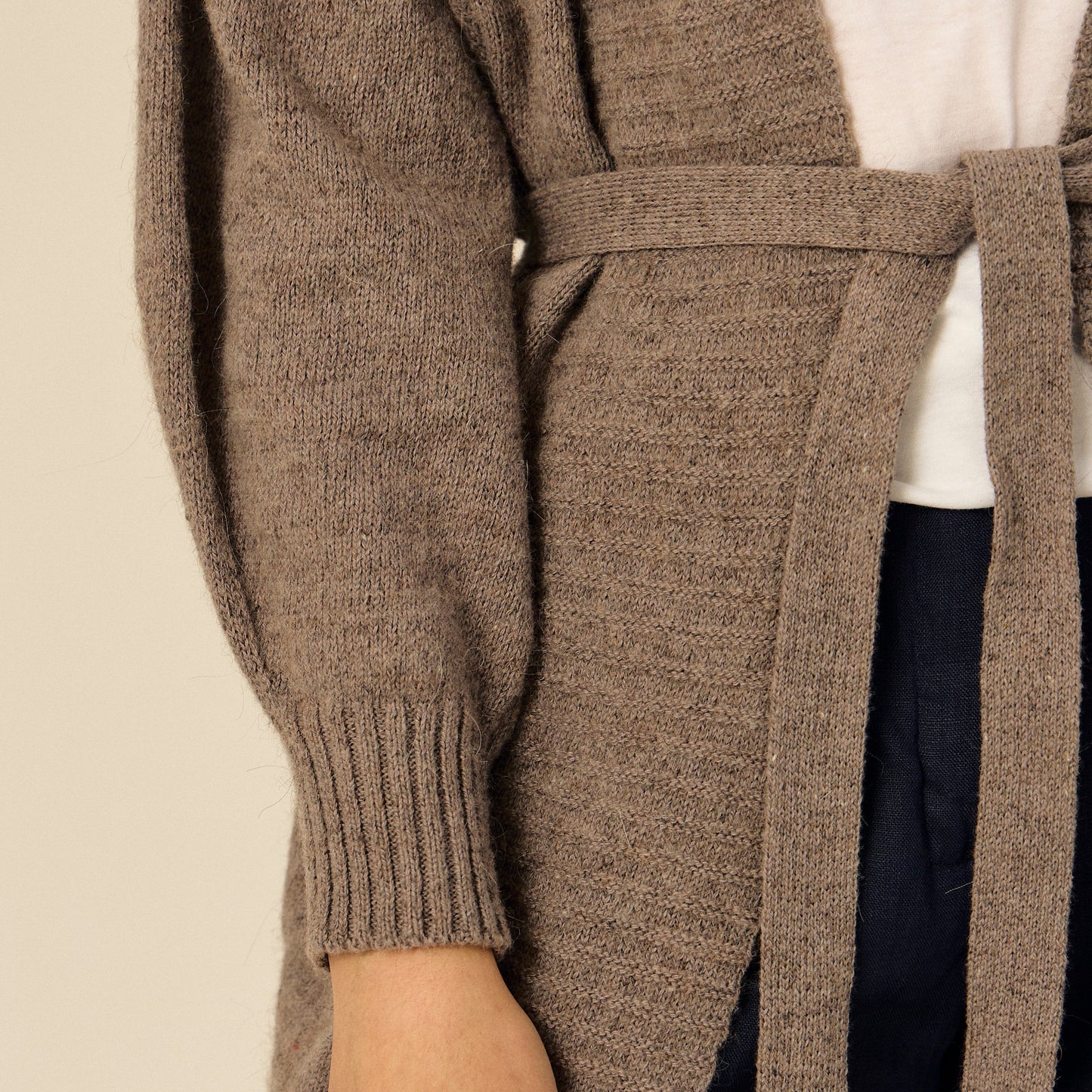 Tapado Chiara | Llama, Merino & Algodón | Taupe