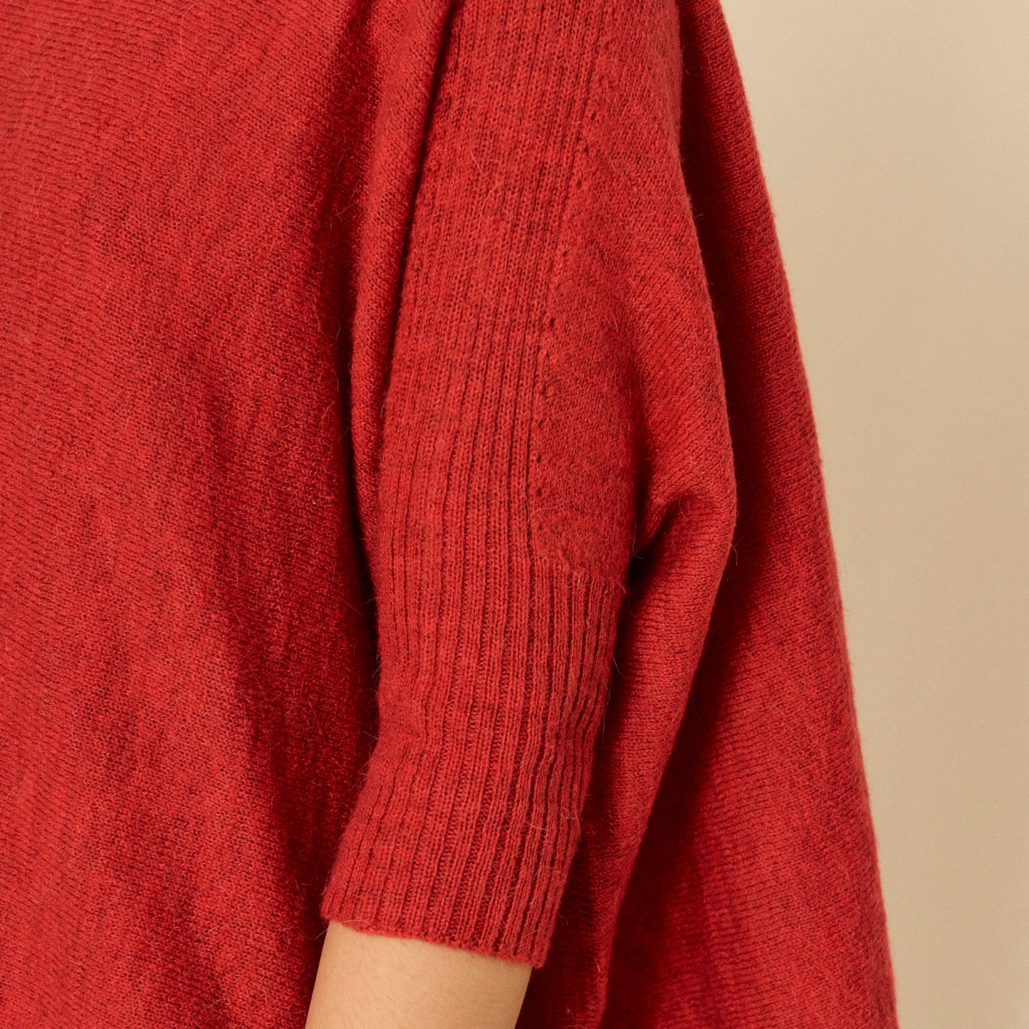 Sweater Fadriana | Baby Llama & Merino | Tomate