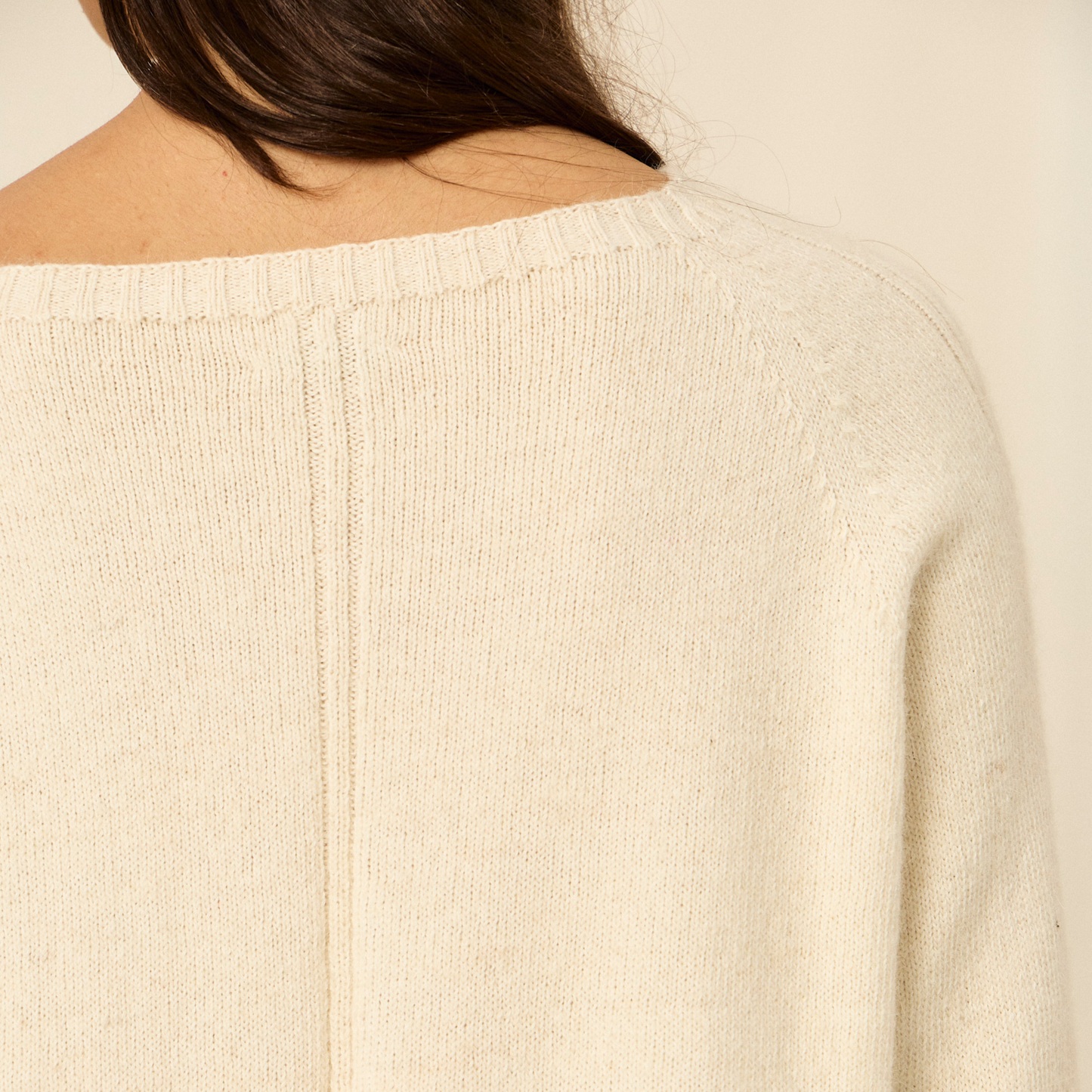 Sweater Anastasia | Llama, Merino & Algodón | Natural