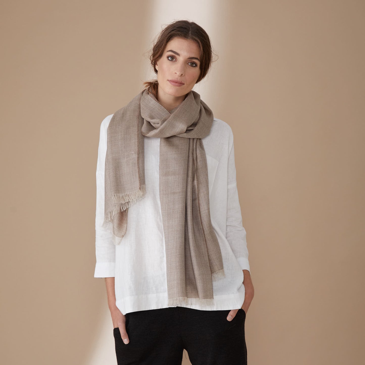 Chal Faustina | Baby Alpaca | Beige