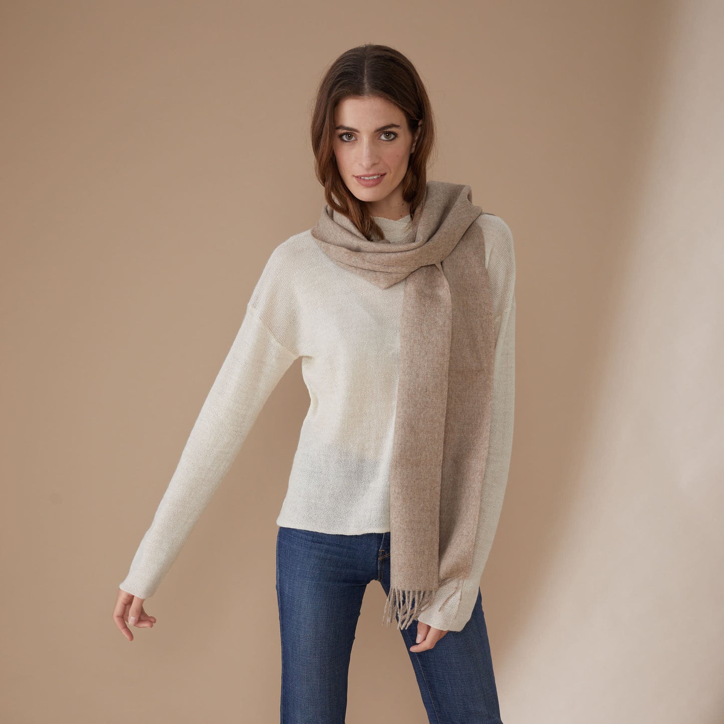 Bufanda Albert | Baby Alpaca | Beige