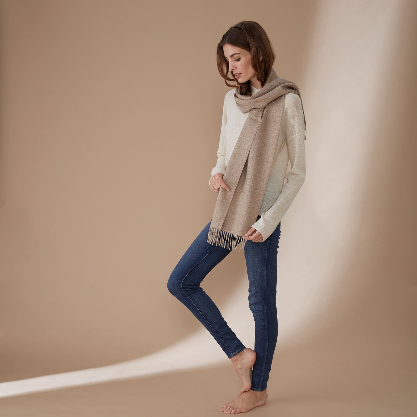 Bufanda Albert | Baby Alpaca | Beige
