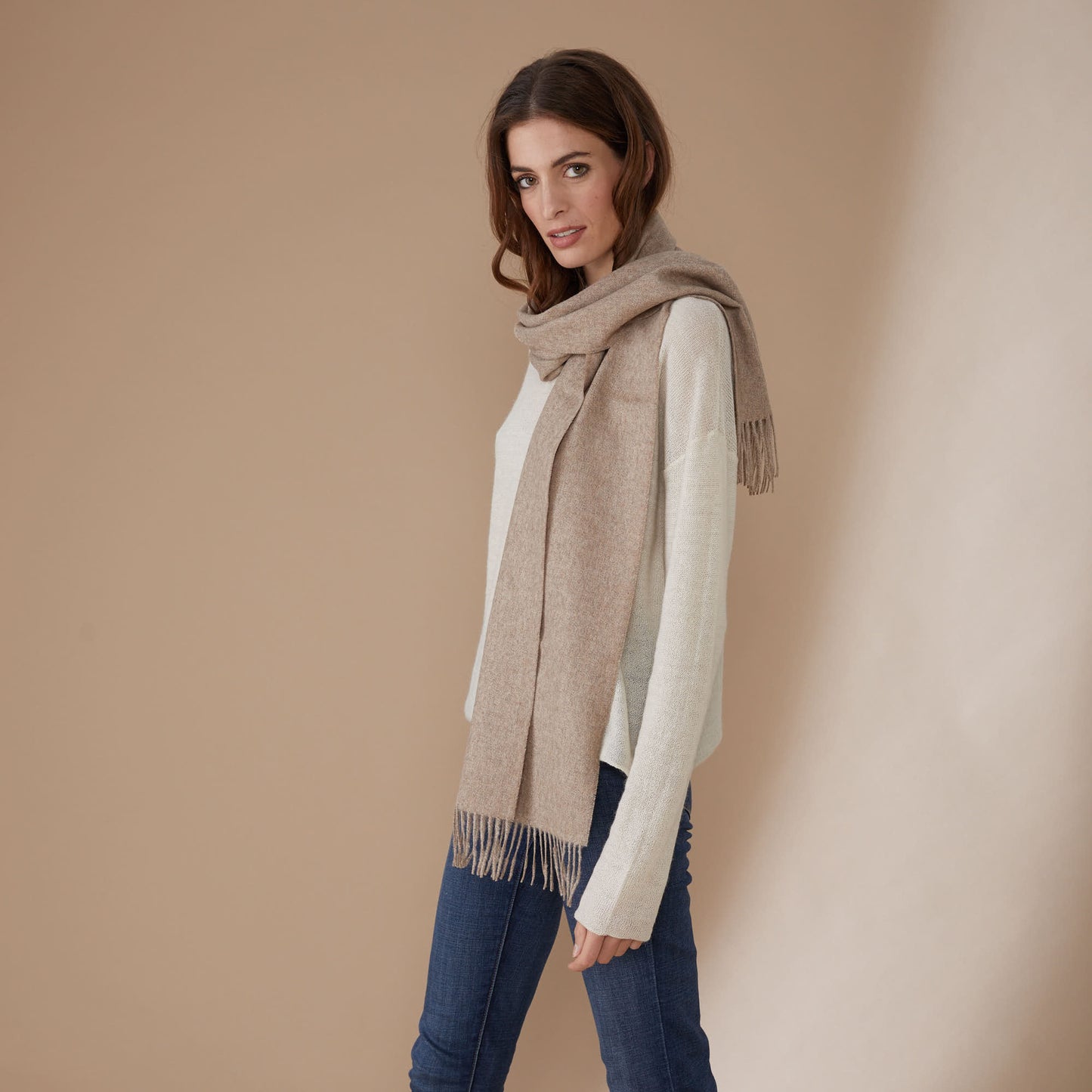 Bufanda Albert | Baby Alpaca | Beige