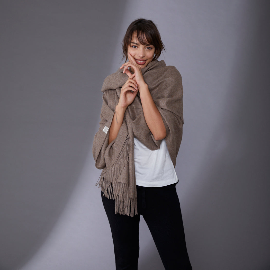 Dail Travel Blanket | Baby Alpaca | Beige