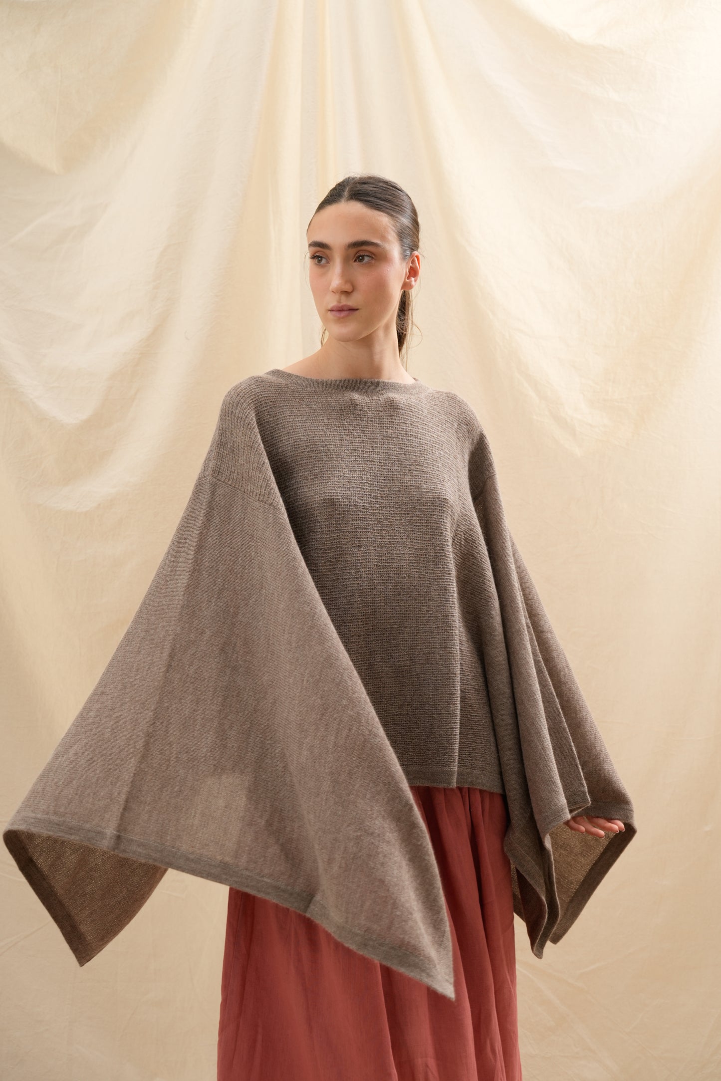 Poncho Fuerte Classic| 100% Baby Alpaca