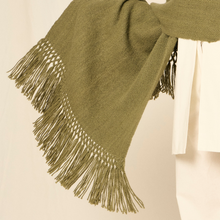 Nicolasa Shawl | Baby Llama | Green