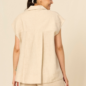 Ernestine Shirt | Linen | Sand