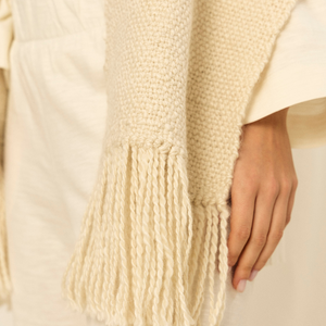 Bufanda Lea | Mohair & Merino | Natural