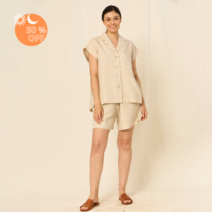 Ernestine Shirt | Linen | Sand