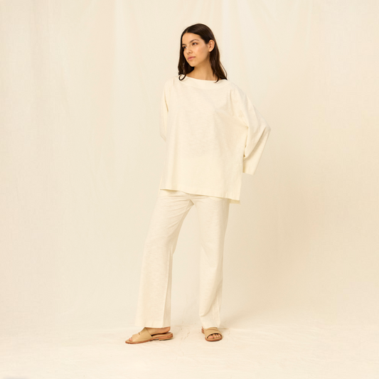 Pantalón Megan | Algodón | Blanco