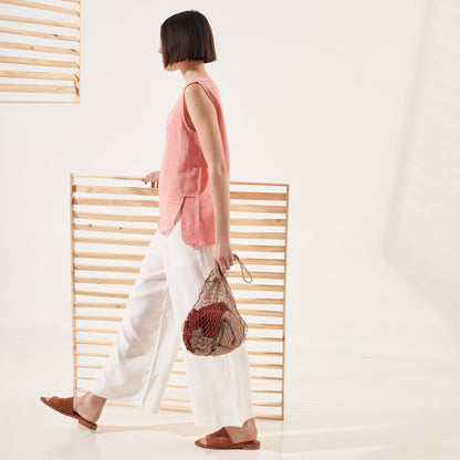 Top Susana | Linen | Hazelnut