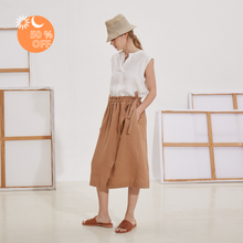 Irina skirt Linen | Hazelnut