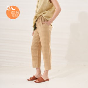 Carlota pants | Linen | Hazelnut