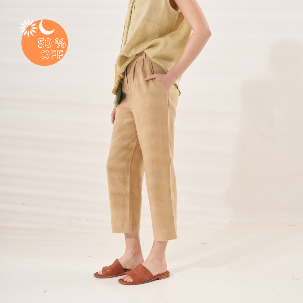 Carlota pants | Linen | Hazelnut